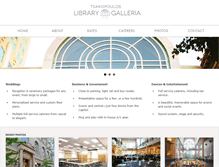 Tablet Screenshot of librarygalleria.com